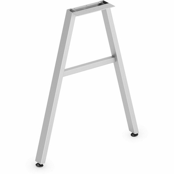 Seatsolutions 24 in. Mod Worksurface Angled Leg Support Silver SE3199947